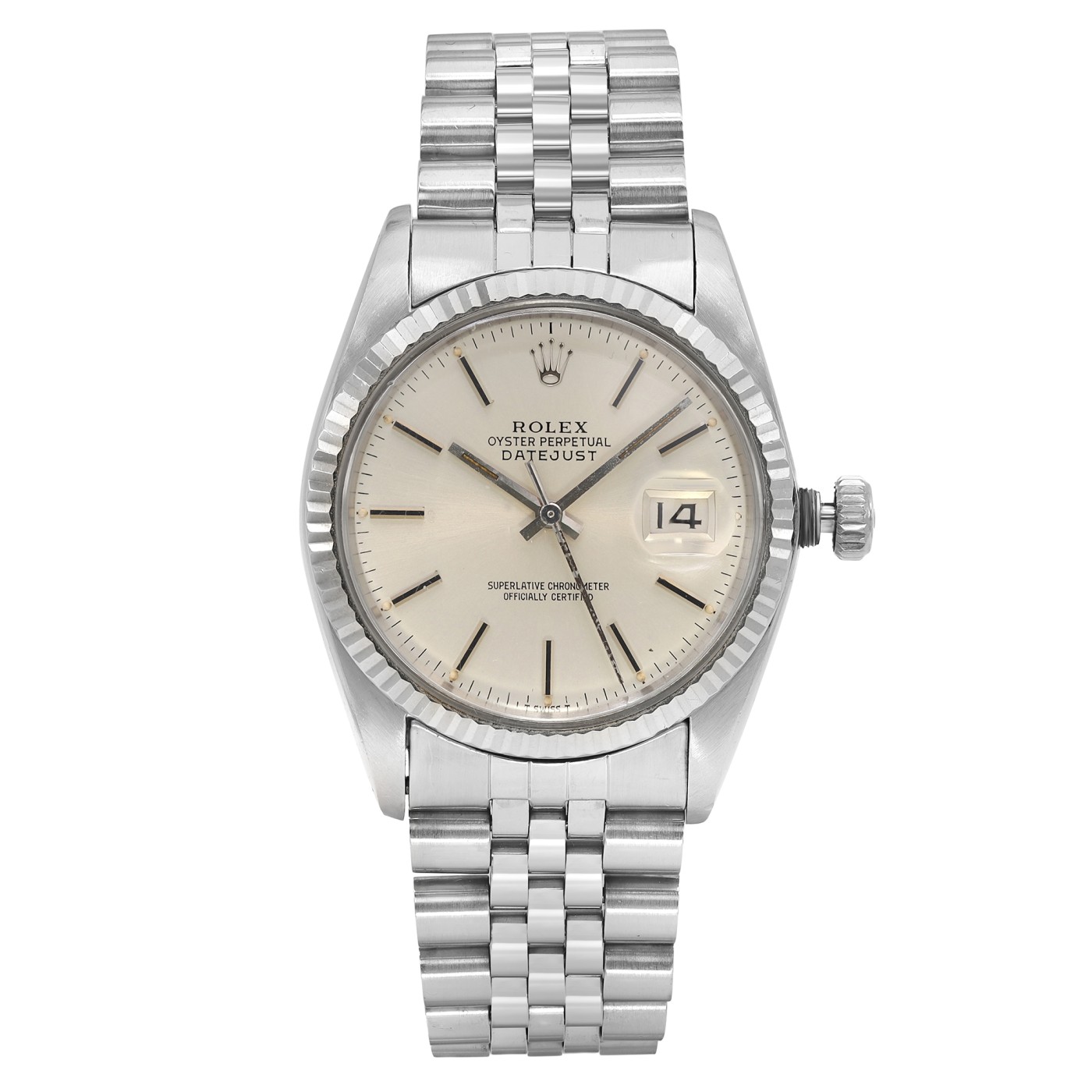 Rolex Datejust 36mm Jubilee Stainless Steel Silver Dial Automatic Watch
