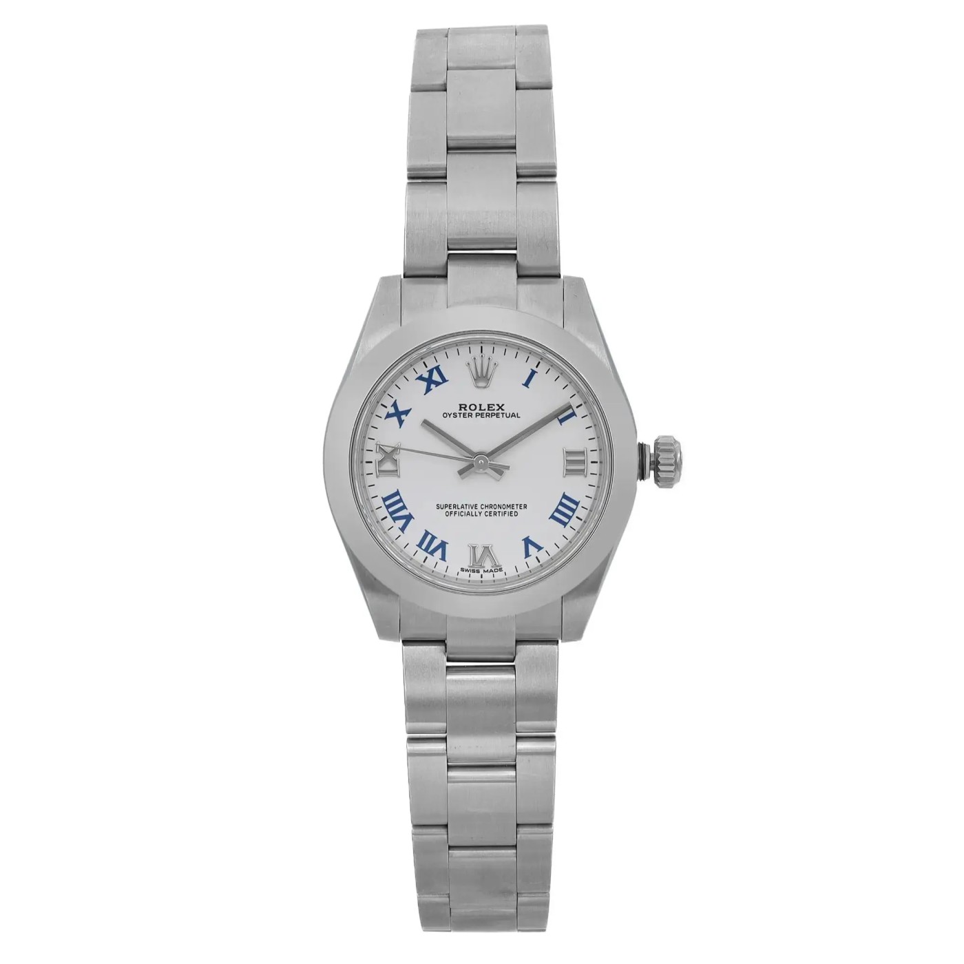 Rolex Oyster Perpetual 31 mm Steel White Roman Dial Automatic Watch