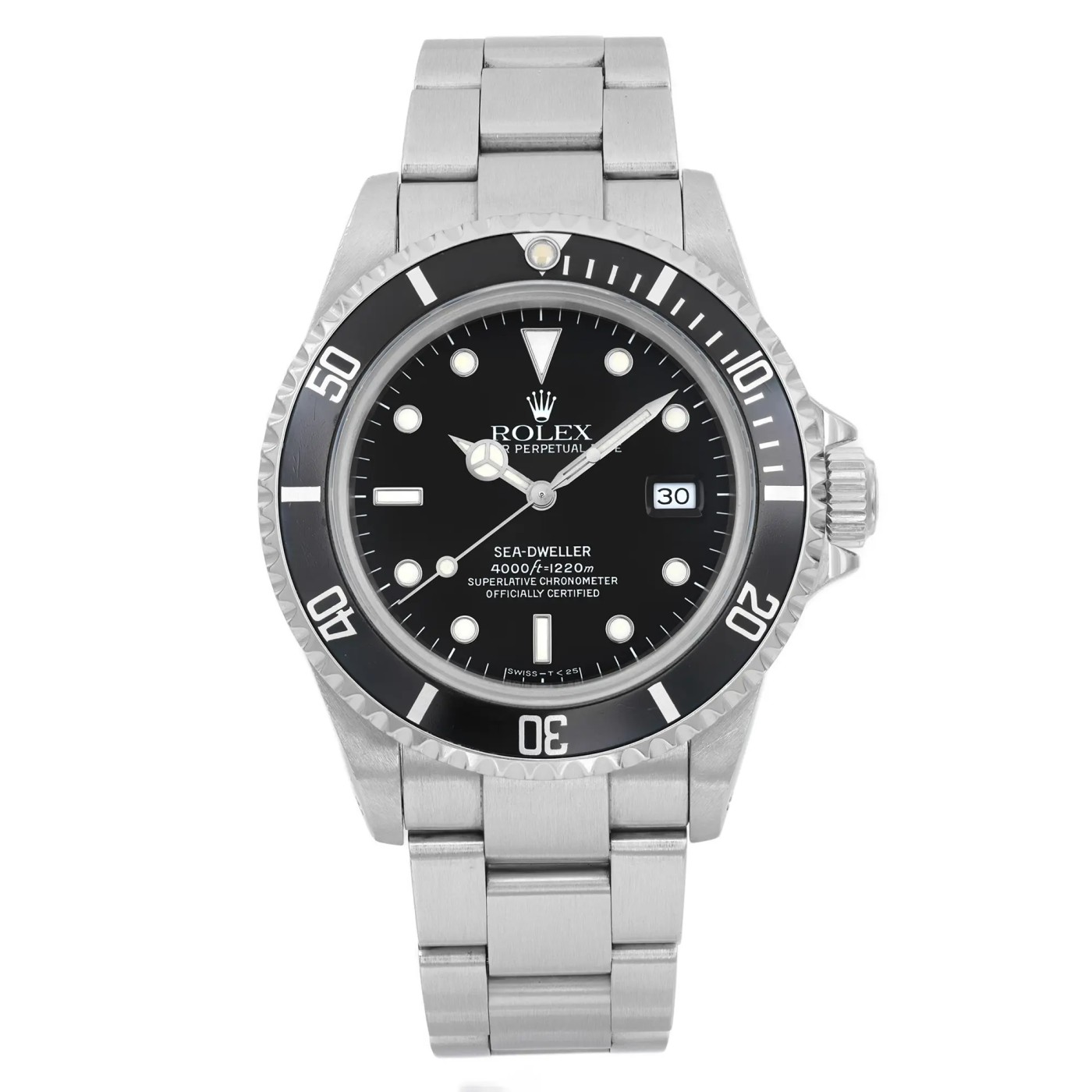 Rolex Sea-Dweller Steel Black Dial Automatic Mens Watch