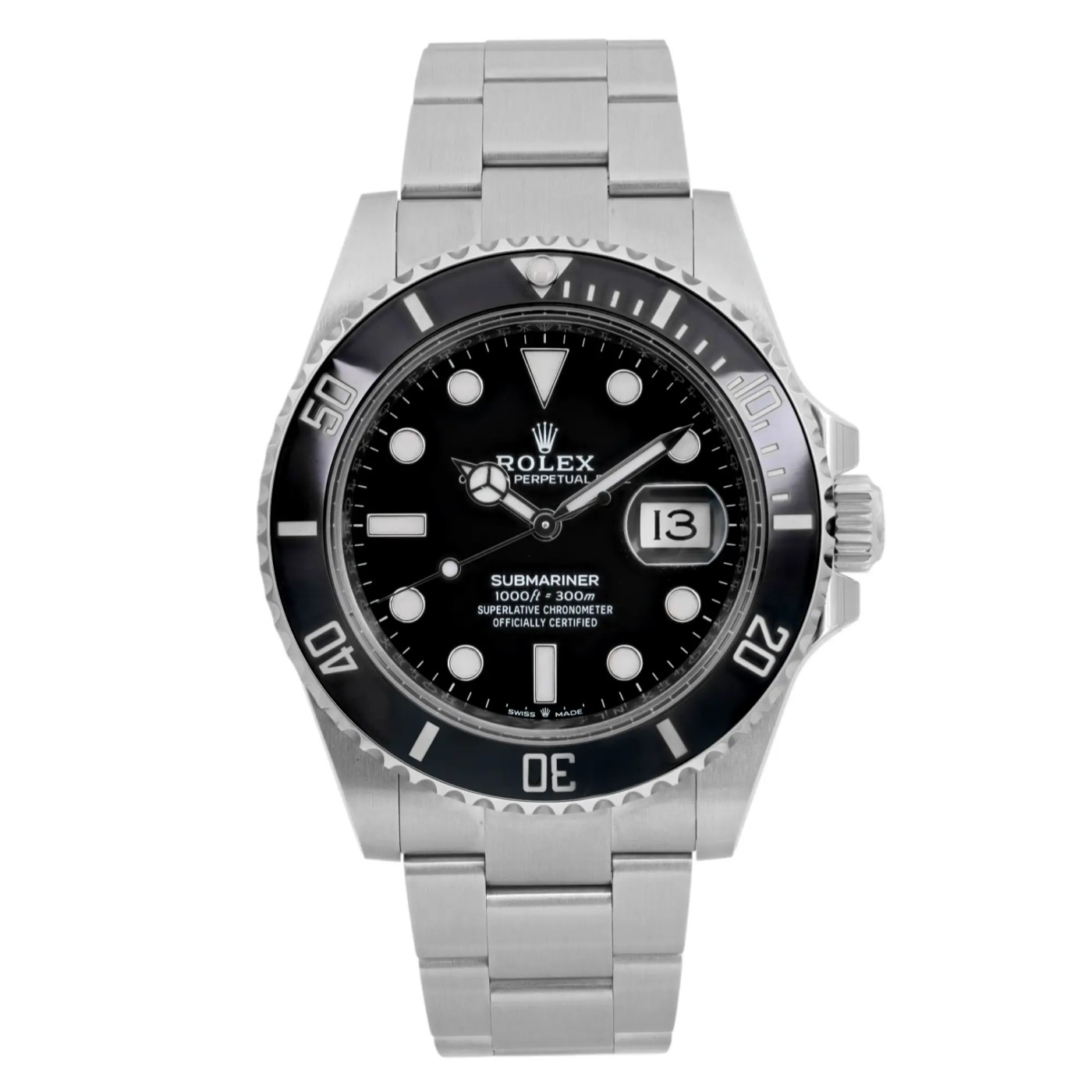 Rolex Submariner Date 41mm Steel Ceramic Black Dial Watch