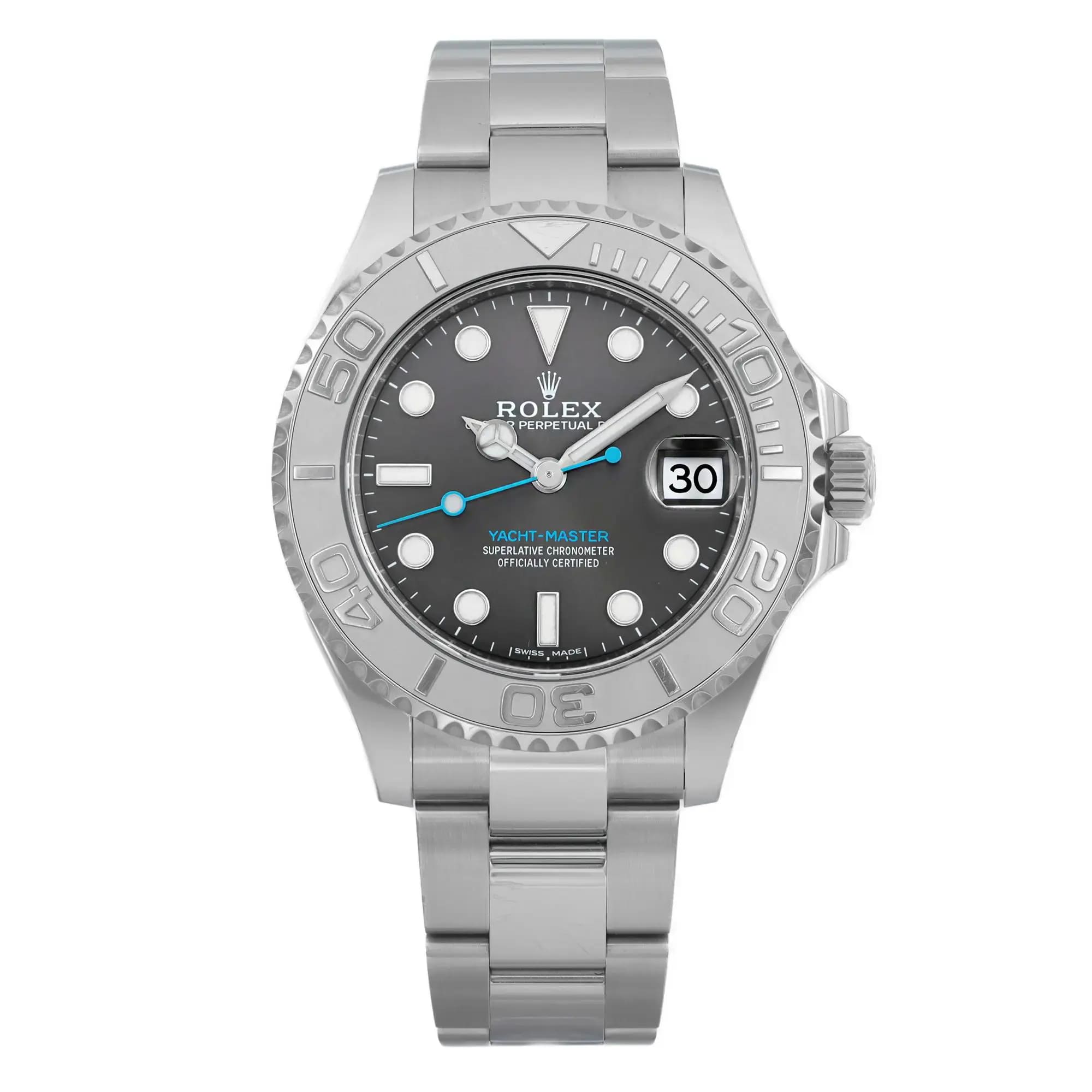 Rolex Yacht-Master 37mm Steel Rhodium Dial Automatic Men Watch 