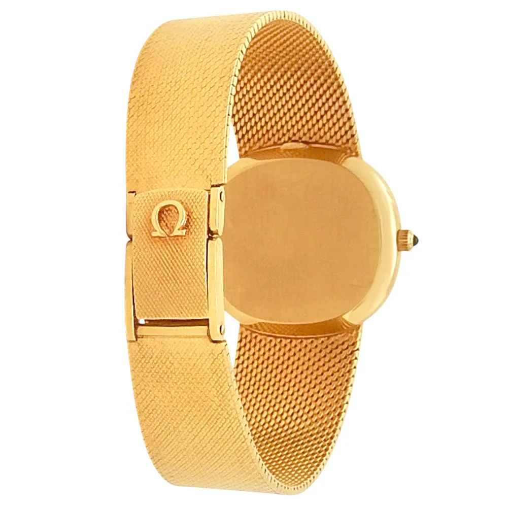 slim fit dress slacks Vintage 1970's Omega 14k Solid Gold 33mm Mens Dress Watch cal.625 Orig main image 1