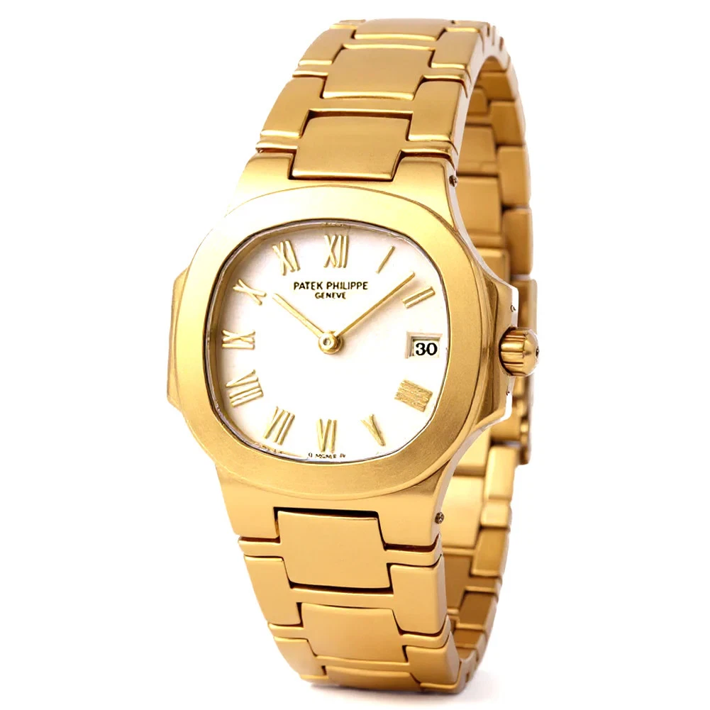 Patek Philippe Nautilus 18k Yellow Gold Quartz White Ladies Watch 4700