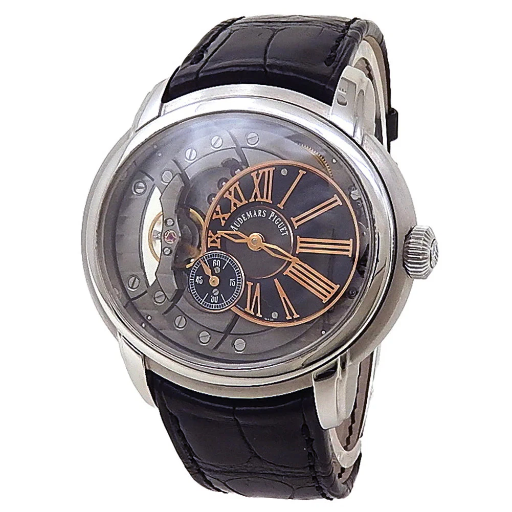 Audemars Piguet Millenary Stainless Steel Black Men's Watch
