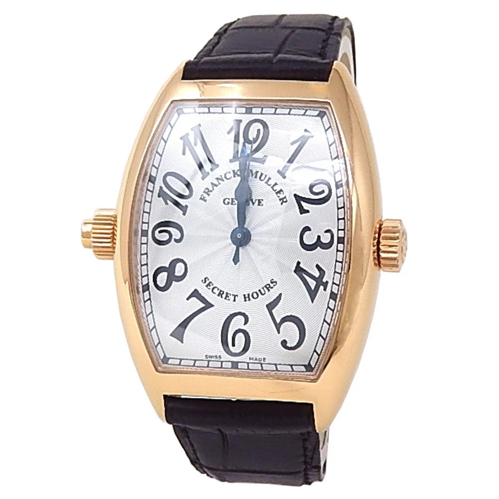 Franck Muller Cintree Curvex 18k Rose Gold Automatic Silver Men’s Watch