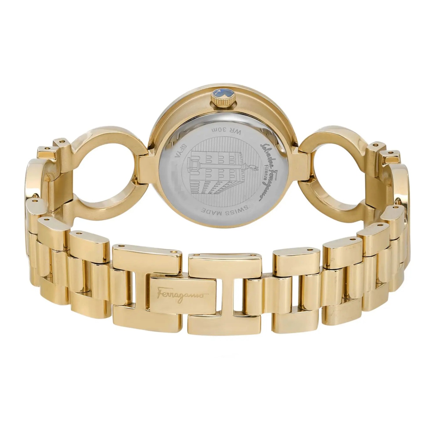 Salvatore Ferragamo Women Watch in Gold and White Salvatore Ferragamo Gancini Women main image 4