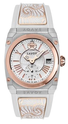 Savoy Watch 35mm White Silicone Strap Ladies Watch