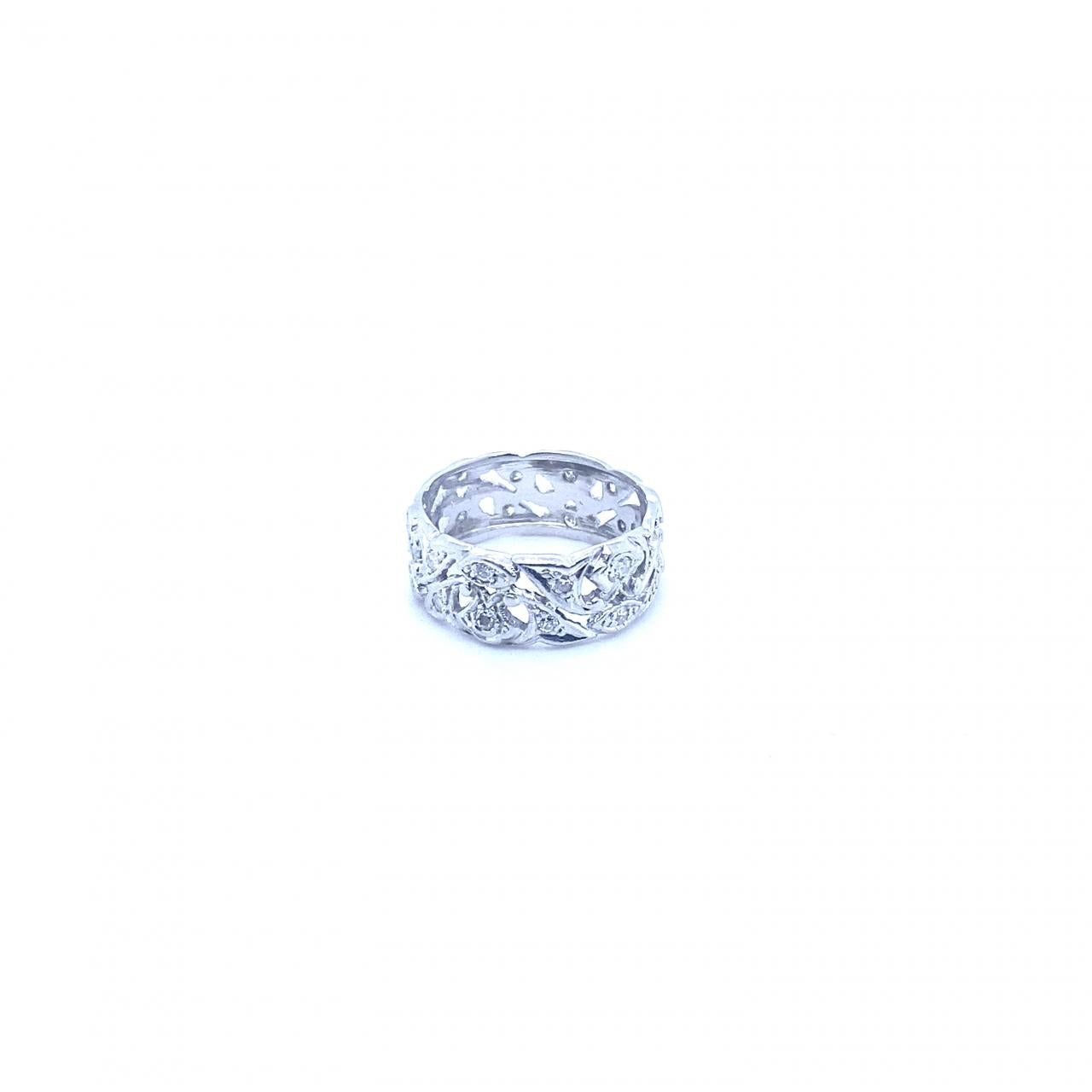 .36 Carat Round Brilliant Diamond Band Platinum