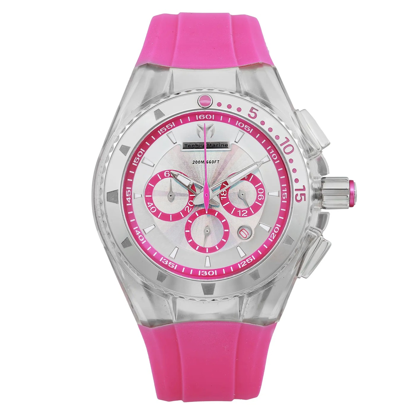 Technomarine Cruise Lipstick Fuchsia 40mm Hologram Dial Ladies Watch