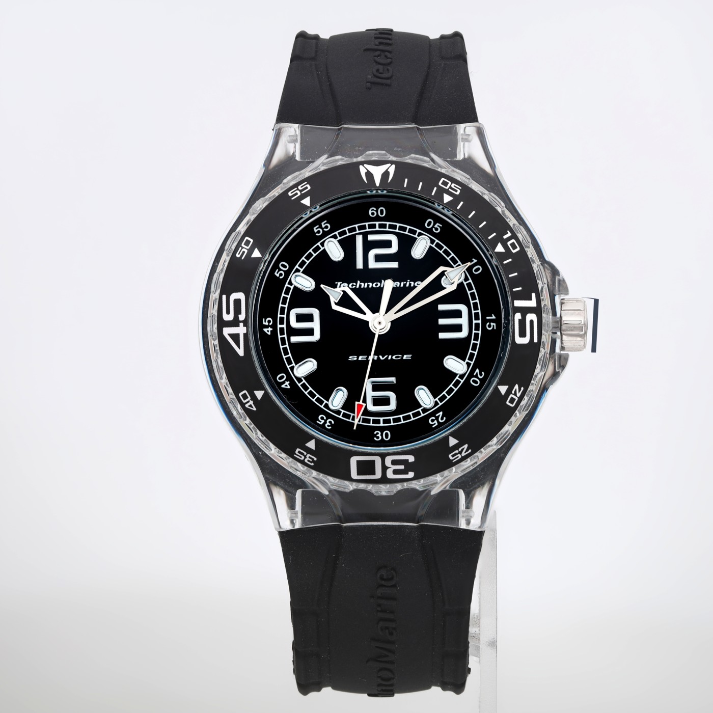 TechnoMarine Cruise Plastic Black Dial Quartz Ladies Watch