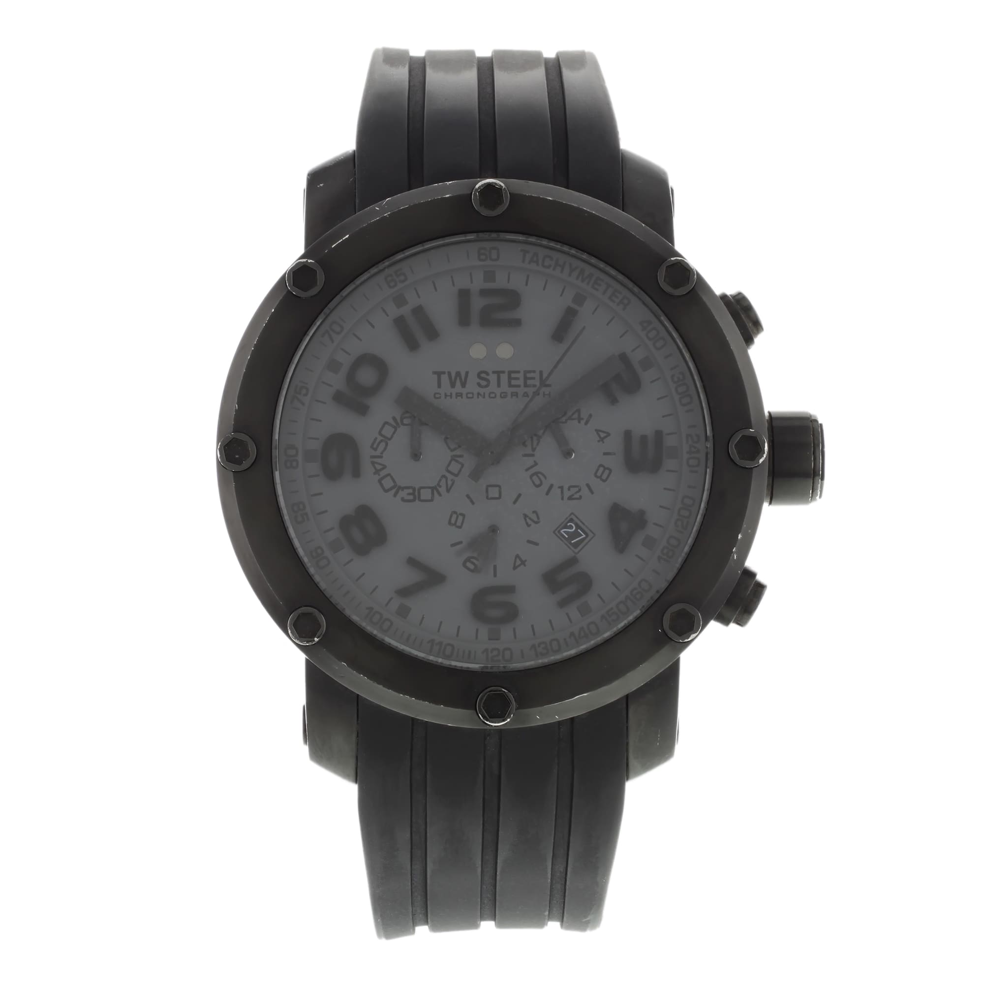 TW Steel Black PVD Plated Stainless Steel Chronograph Mens Quartz Watch