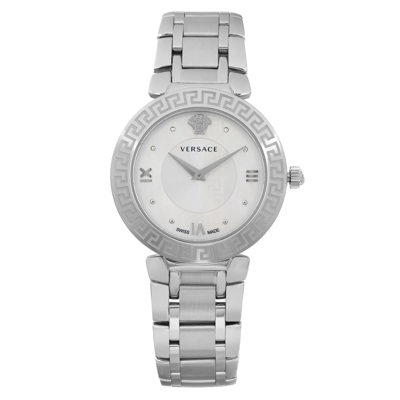 Versace Daphnis 35mm MOP Dial Steel Quartz Ladies Watch