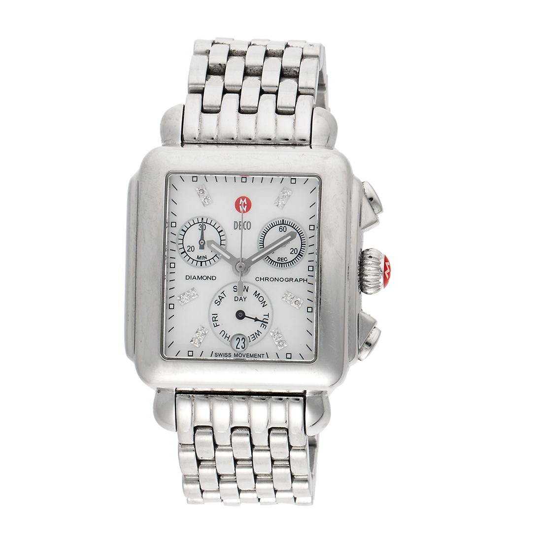 Michele MW06P00A0046 Stainless Steel with Diamond Quartz 32.5mm Womens Watch