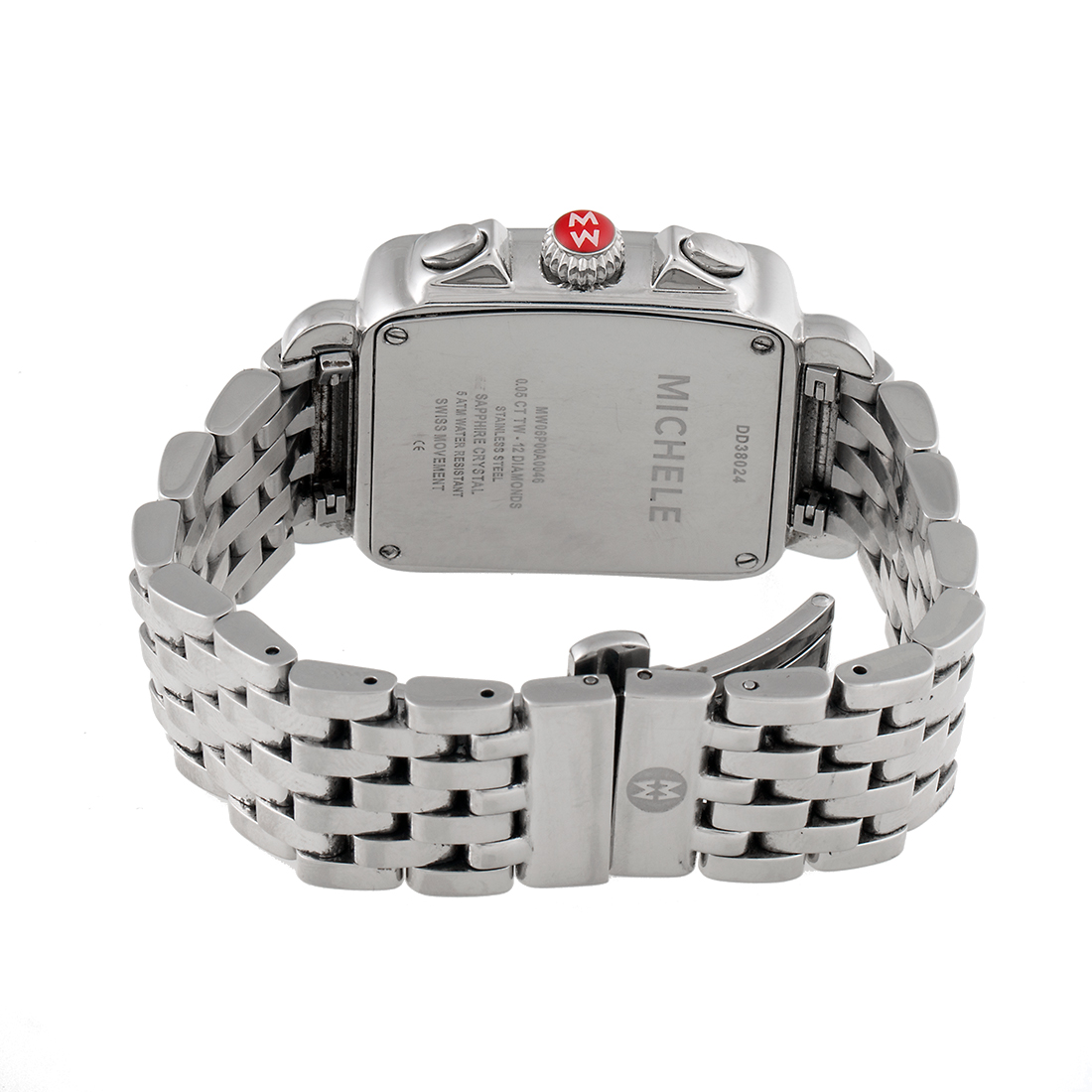 Michele MW06P00A0046 Stainless Steel with Diamond Quartz 32.5mm