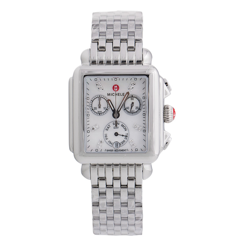 Michele Deco Diamond Dial Ladies Watch MW06P00A0046