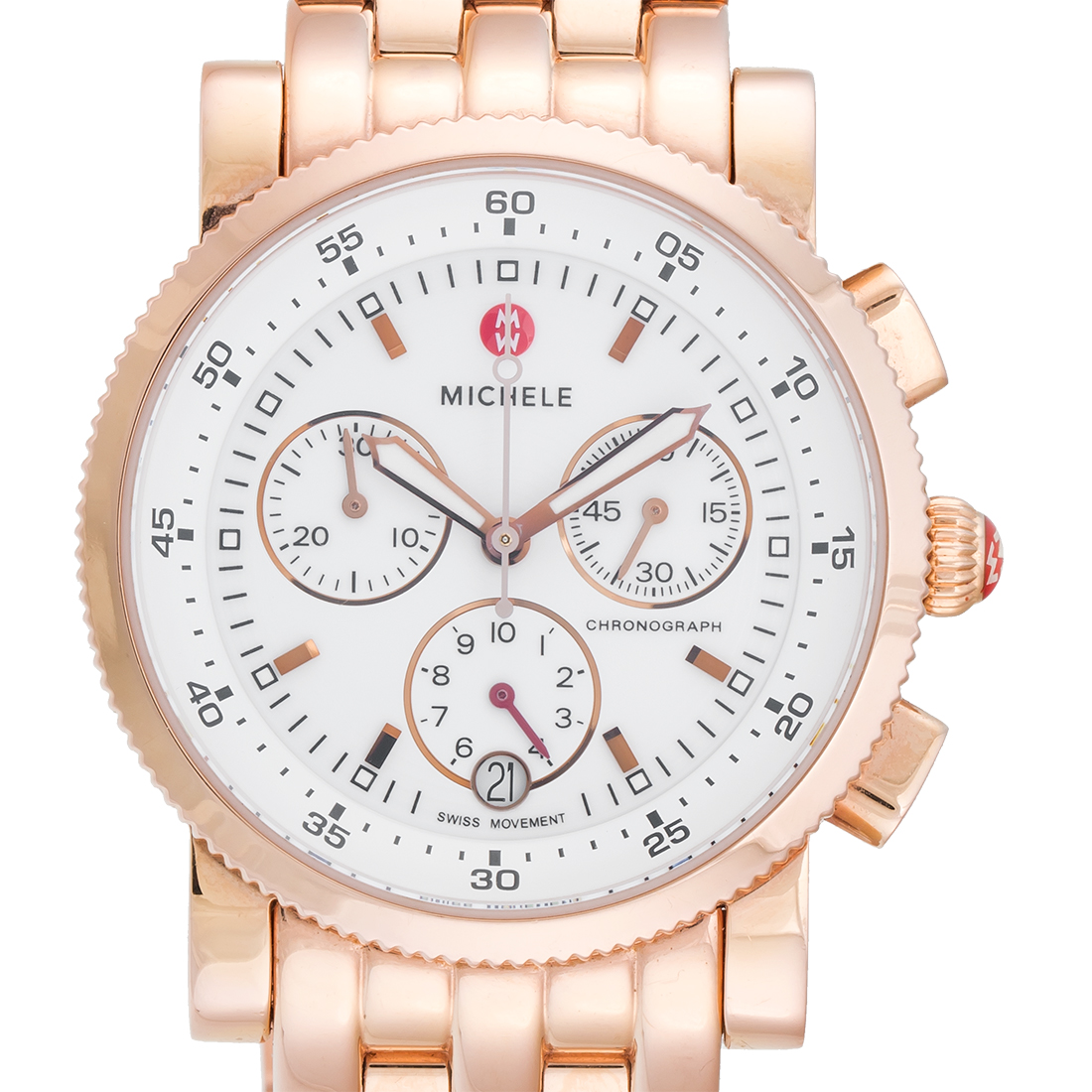 Michele MW01C00B3001 Rose Gold Sport Sail Chronograph 38mm  display picture 1