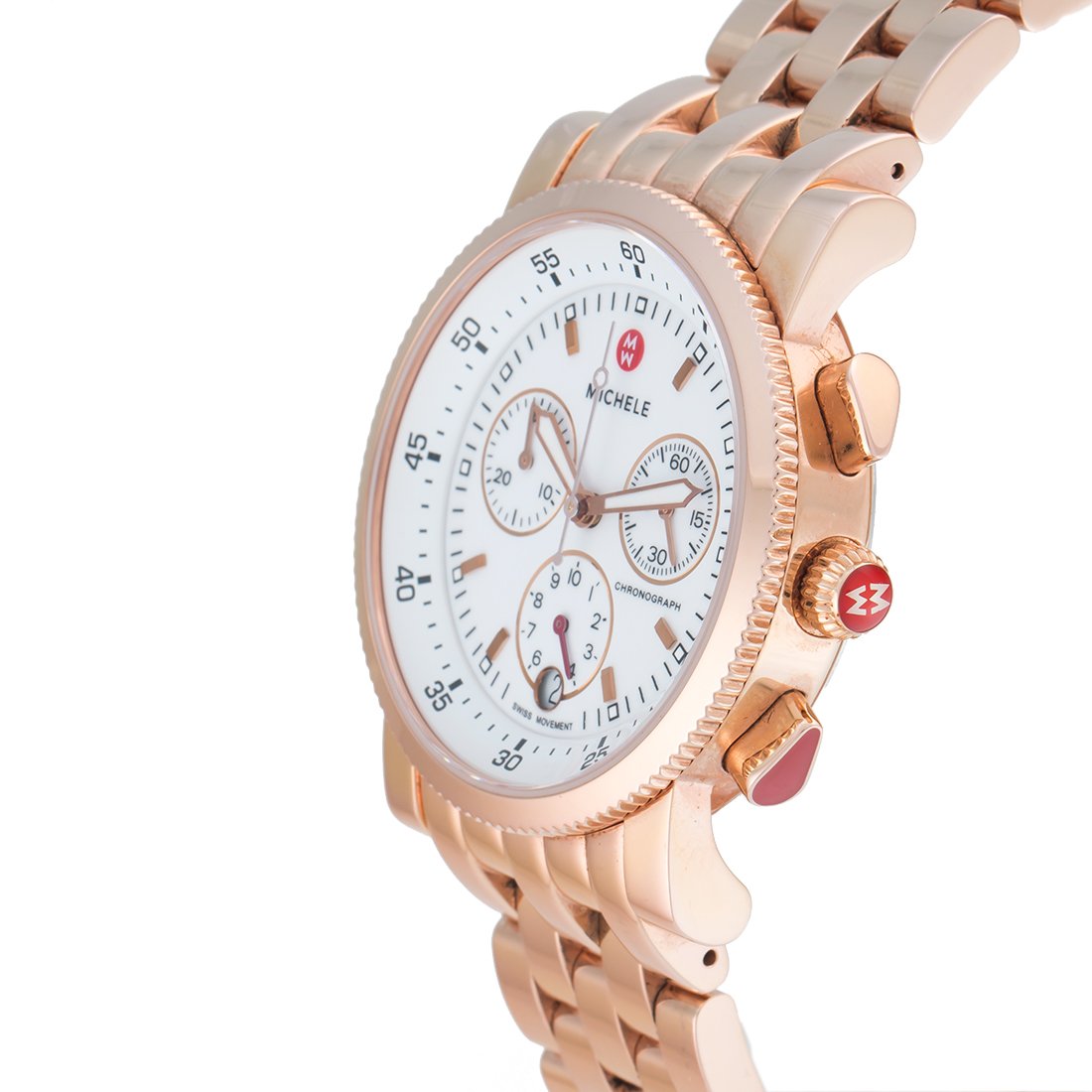 Michele MW01C00B3001 Rose Gold Sport Sail Chronograph 38mm  display picture 3