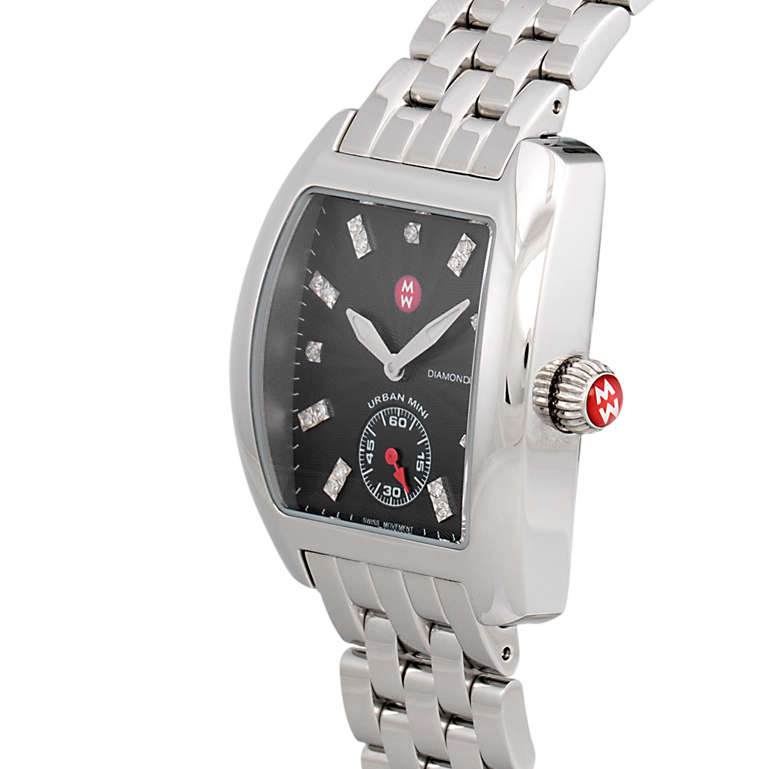 Michele Mini Urban MW02A00A0927 Stainless Steel Diamond  display picture 3
