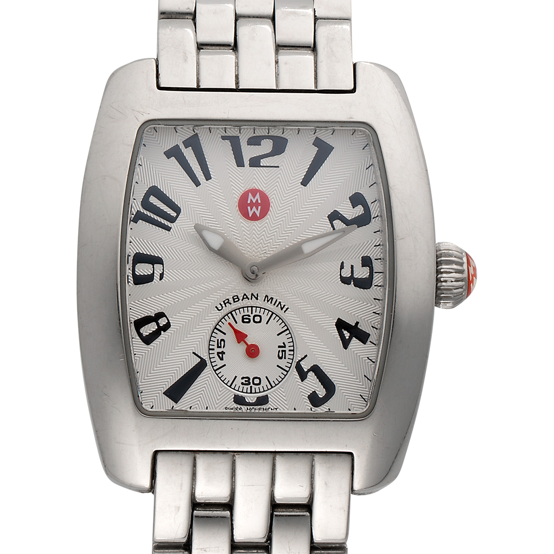 Michele Urban Mini Watch. Great condition! Needs battery. Michele Urban Mini silver watch. Battery needs replacing  main image 2