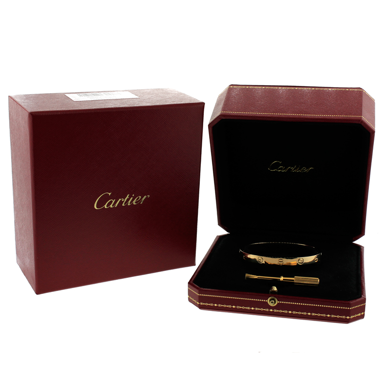 Cartier Love Bracelet Yellow Gold Size 18 | Cartier | Buy at TrueFacet